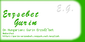 erzsebet gurin business card